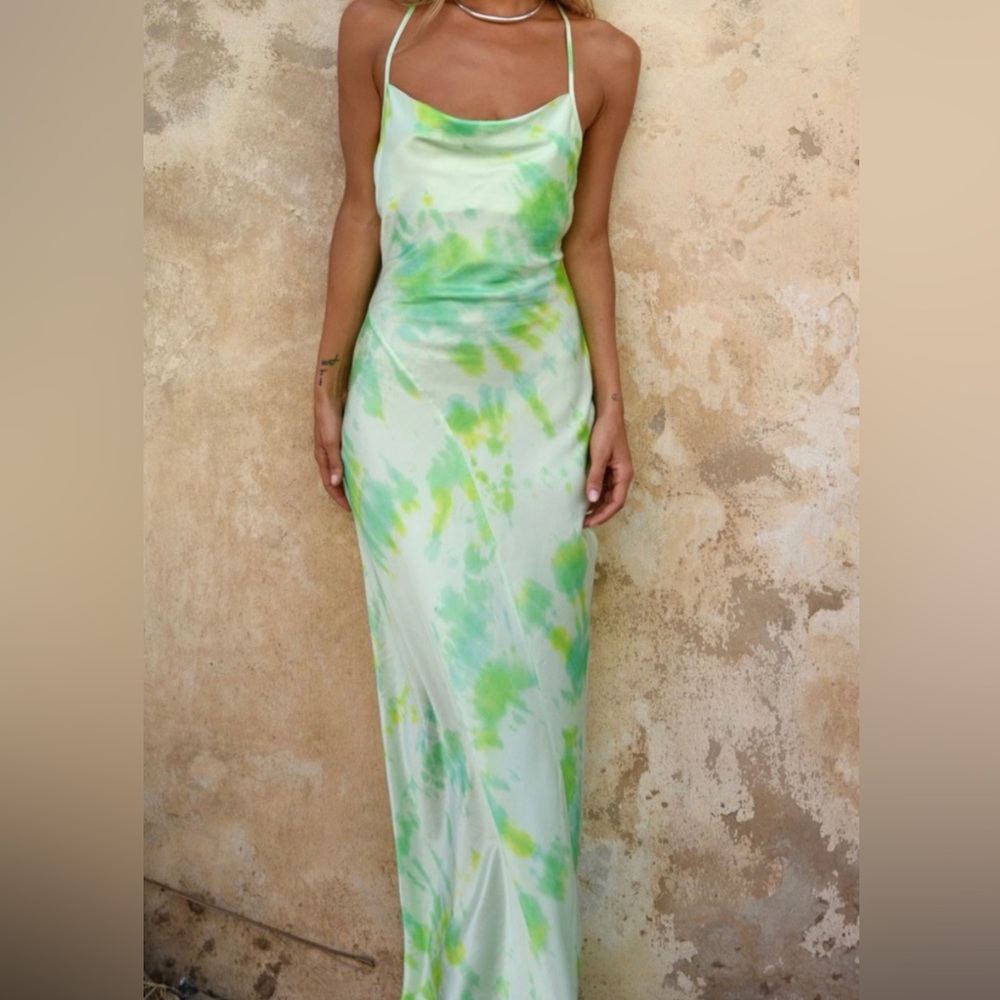 Rat & Boa Juniper Tie Dye Maxi Slip Dress